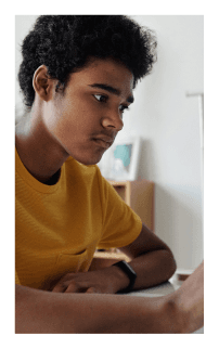 Professional developer working on code