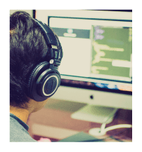 Modern office workspace with technology